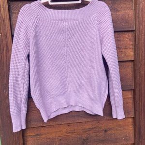 The Loft Outlet off the shoulder pink sweater size small